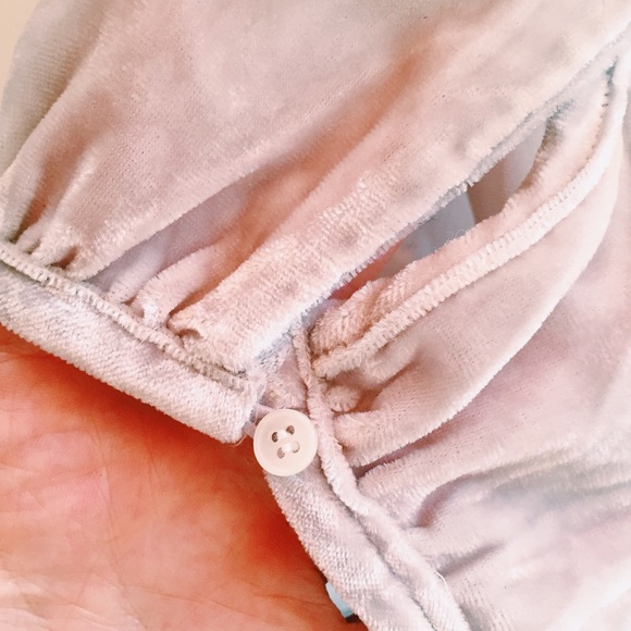 J. Crew Silver Gray Velvet Wrap Dress - Picture 5 of 6